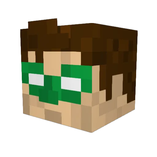 HodiDavid Minecraft avatar head, 3D render