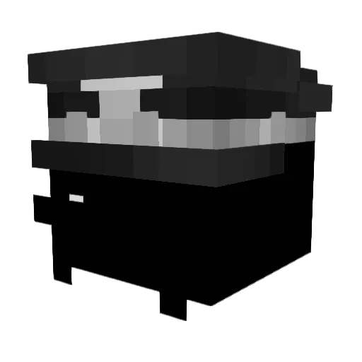 HodnHerbert Minecraft avatar head, 3D render