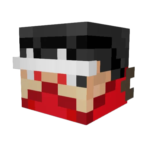 HodonMC Minecraft avatar head, 3D render
