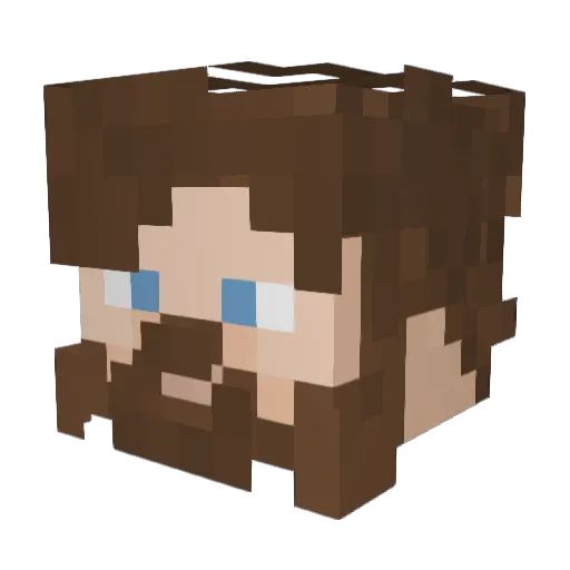 Hoe_Eraser Minecraft avatar head, 3D render