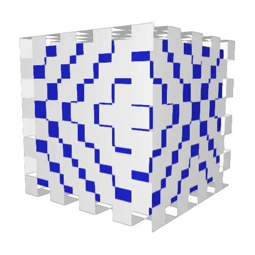Hoehlie Minecraft avatar head, 3D render