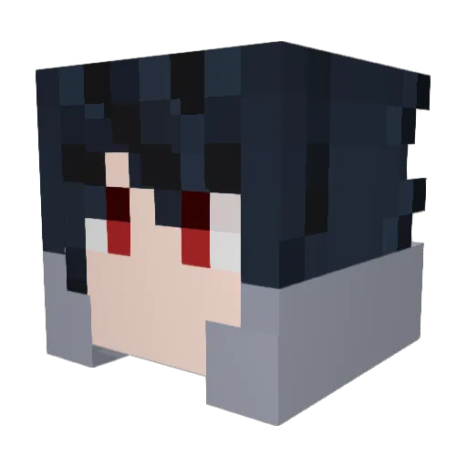 Hoen_ Minecraft avatar head, 3D render