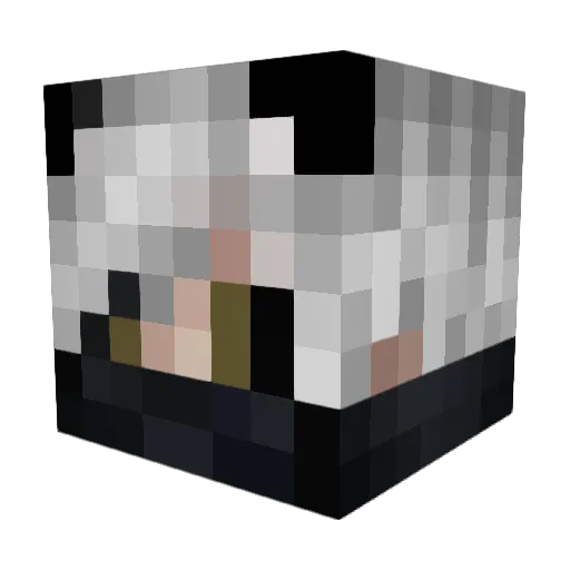 Hoengi Minecraft avatar head, 3D render