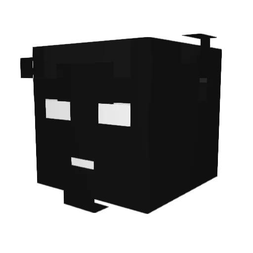 HoeyxD Minecraft avatar head, 3D render