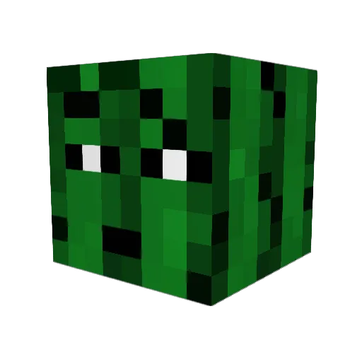 HoffMasterFlash Minecraft avatar head, 3D render