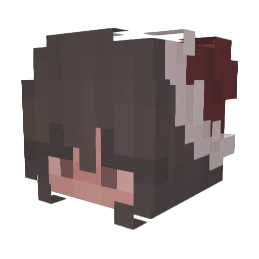 HofnarrLena Minecraft avatar head, 3D render