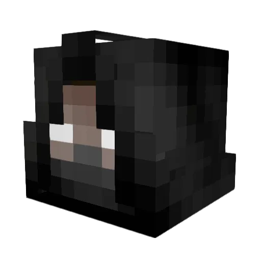 Hofroe Minecraft avatar head, 3D render