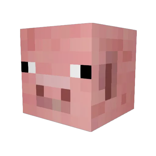 HogHies2 Minecraft avatar head, 3D render