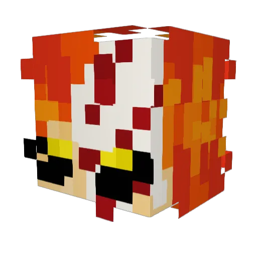 HogTrick Minecraft avatar head, 3D render