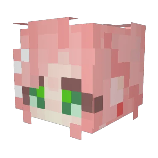 Hogan0716 Minecraft avatar head, 3D render