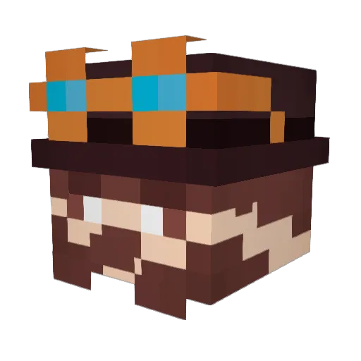 HogeltBellai Minecraft avatar head, 3D render