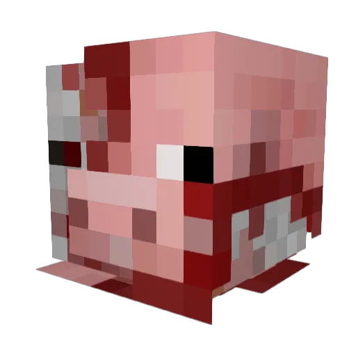 Hoggle360 Minecraft avatar head, 3D render