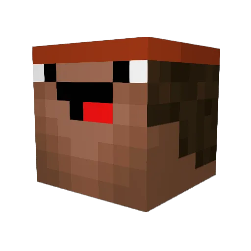 Hoghfish Minecraft avatar head, 3D render