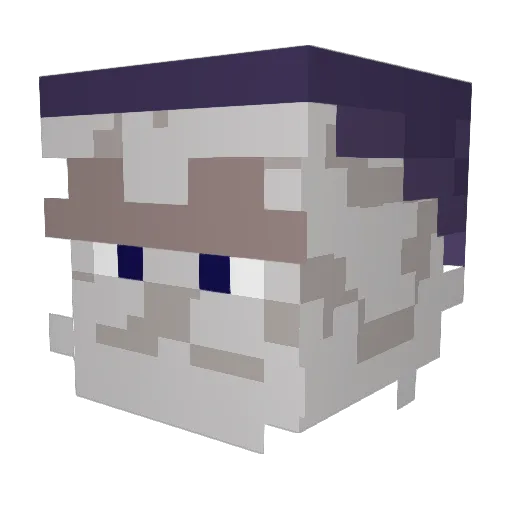 Hogzy Minecraft avatar head, 3D render