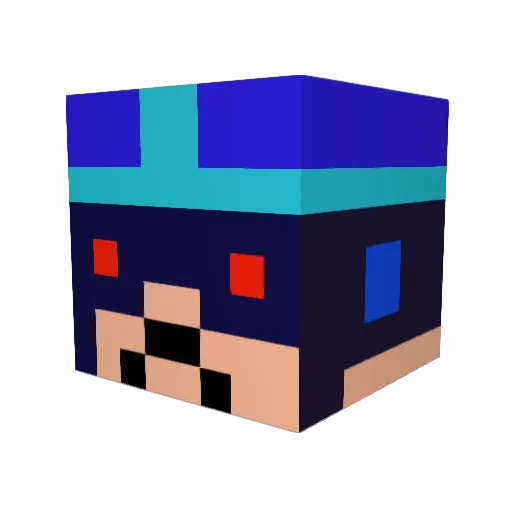 Hohenheim2911 Minecraft avatar head, 3D render