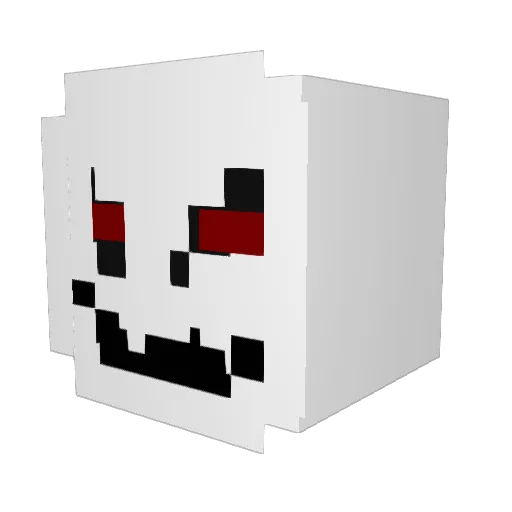Hohhz Minecraft avatar head, 3D render