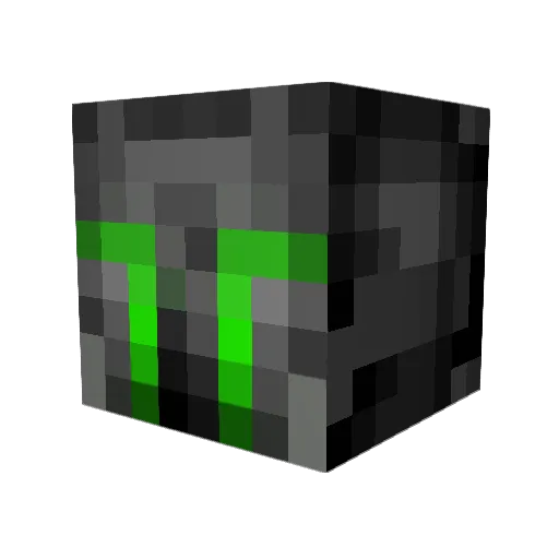 Hoiper Minecraft avatar head, 3D render
