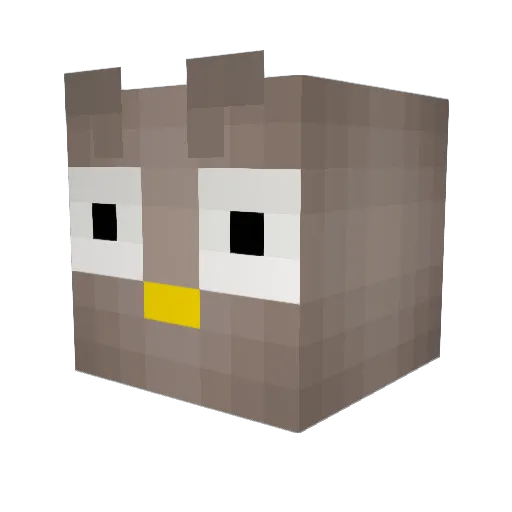 HoitDooly Minecraft avatar head, 3D render