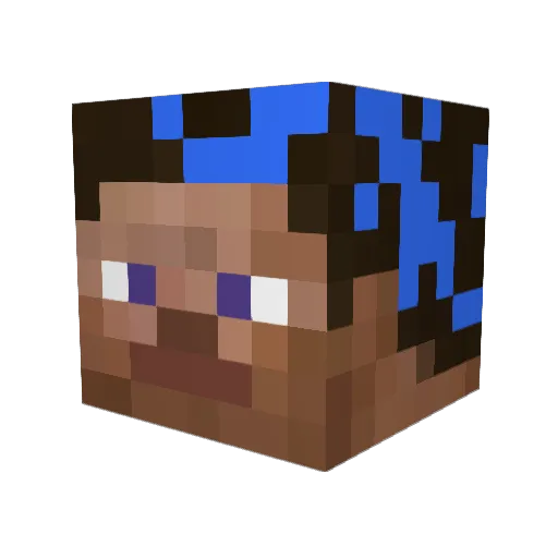 Hoizbau Minecraft avatar head, 3D render