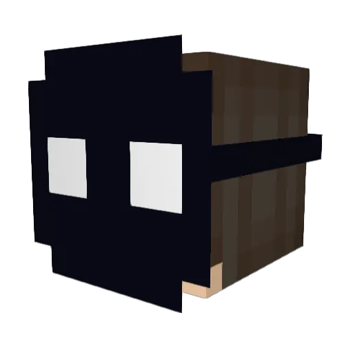 Hoizmo Minecraft avatar head, 3D render