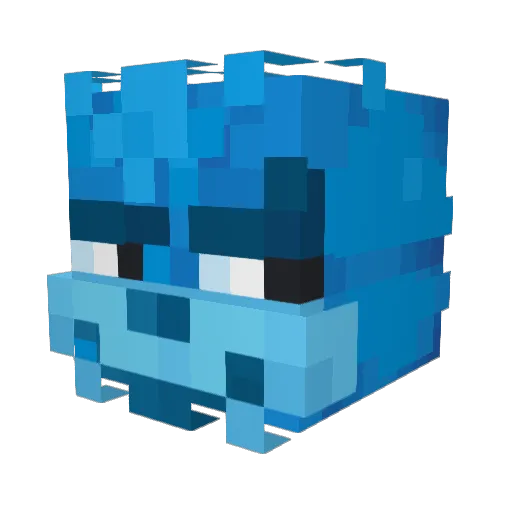 HojiAkbar_M Minecraft avatar head, 3D render