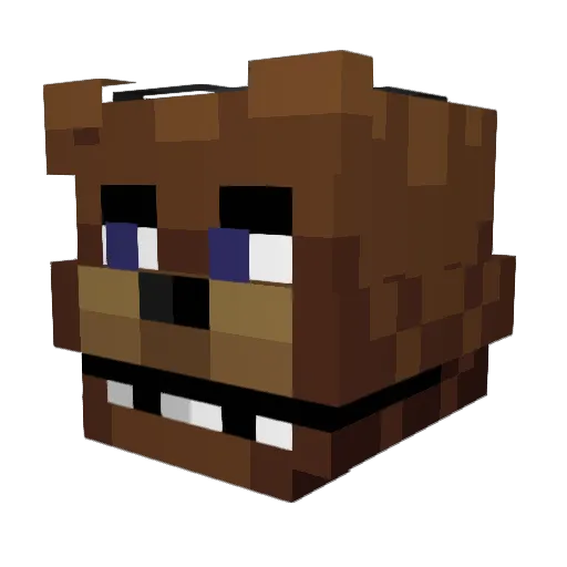 Hojojoj Minecraft avatar head, 3D render