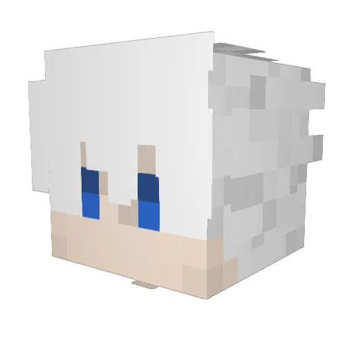 Hok14 Minecraft avatar head, 3D render