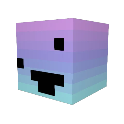 Hok1ebird Minecraft avatar head, 3D render