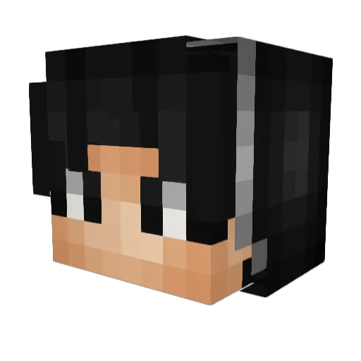 Hokage153 Minecraft avatar head, 3D render