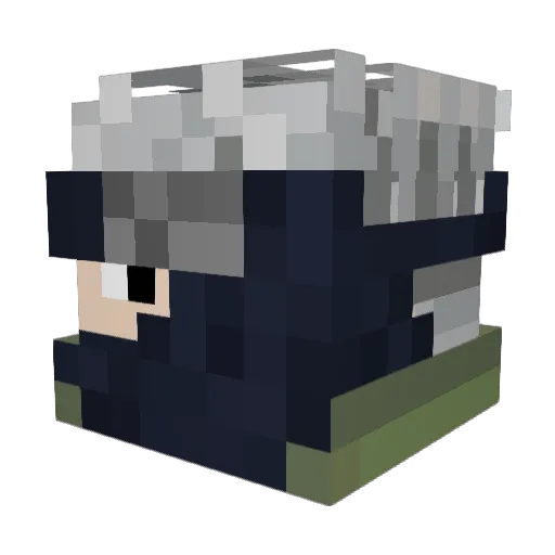 HokageDustin Minecraft avatar head, 3D render
