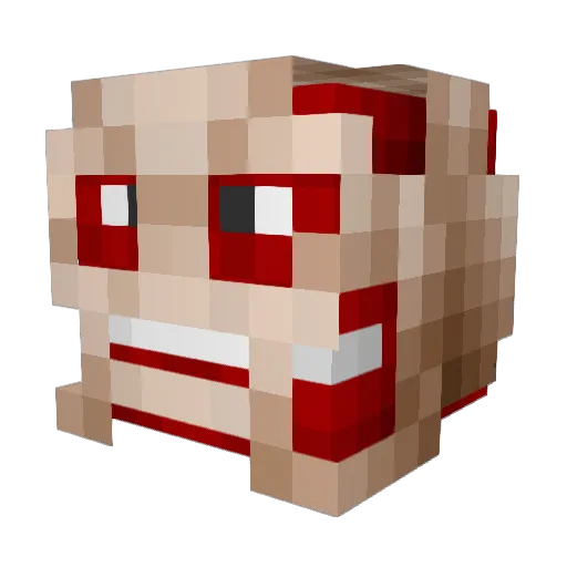 HokageJesus69 Minecraft avatar head, 3D render