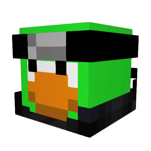 HokageNikolay Minecraft avatar head, 3D render