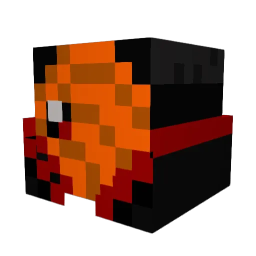 Hokage_666 Minecraft avatar head, 3D render