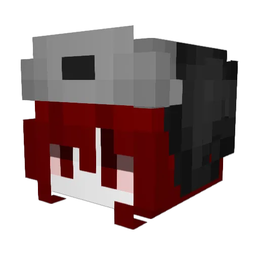 HokiOki Minecraft avatar head, 3D render