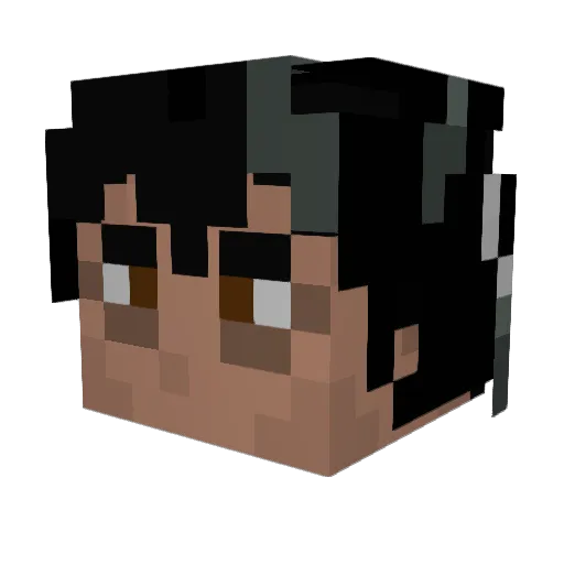HokiVivaCristo Minecraft avatar head, 3D render