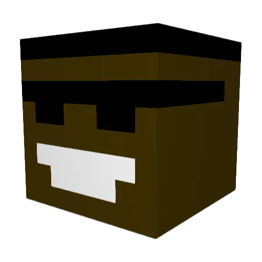 Hokiboy7 Minecraft avatar head, 3D render
