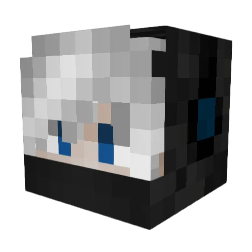 Hokkum Minecraft avatar head, 3D render