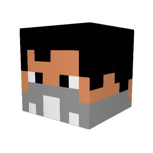 Hoku_808 Minecraft avatar head, 3D render