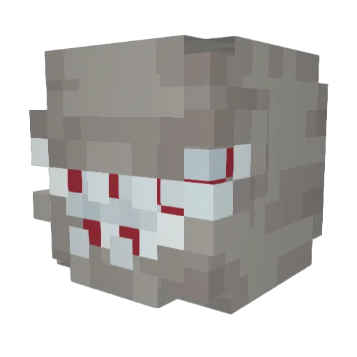 Hokuiz Minecraft avatar head, 3D render