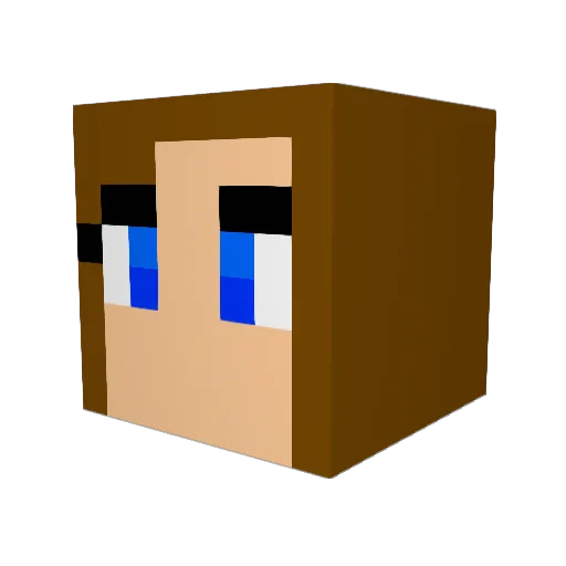 HokusKrokus Minecraft avatar head, 3D render