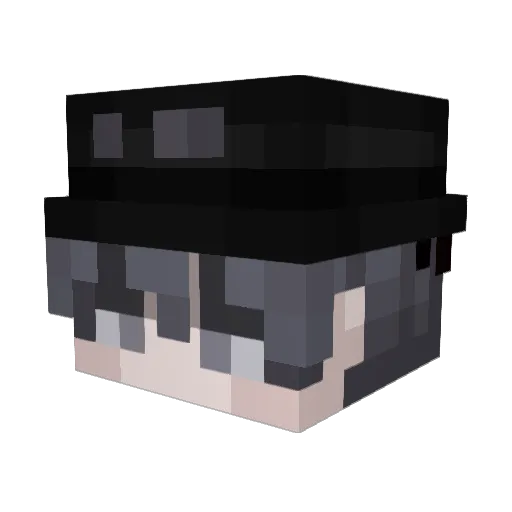 HokusaiKTS Minecraft avatar head, 3D render