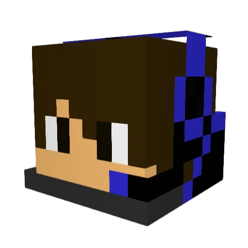Hokutosei_7 Minecraft avatar head, 3D render