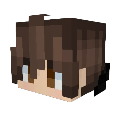 Hol1ow_ Minecraft avatar head, 3D render