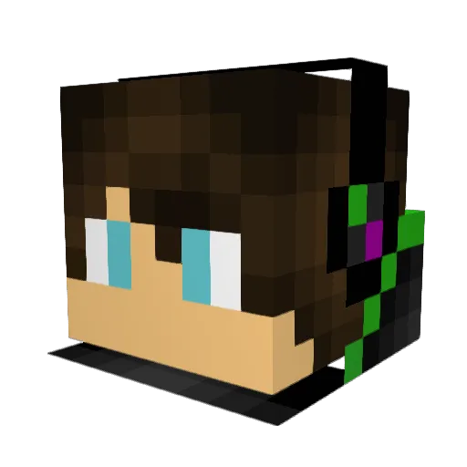 Holahotty_55 Minecraft avatar head, 3D render