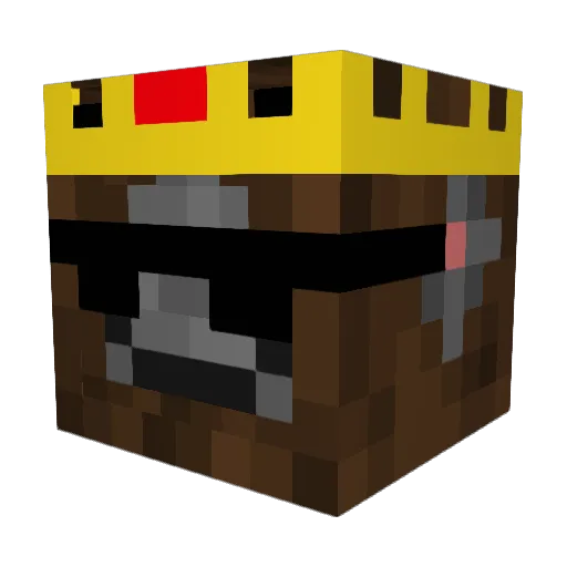 HoldMyShovel Minecraft avatar head, 3D render