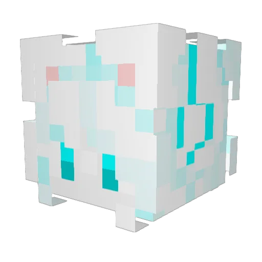 Hold_Rain Minecraft avatar head, 3D render