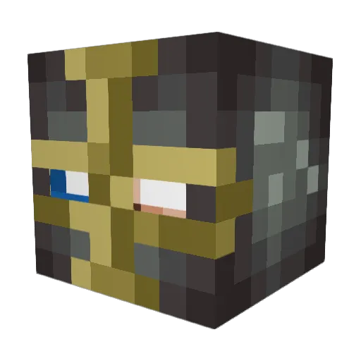 Holden9696 Minecraft avatar head, 3D render