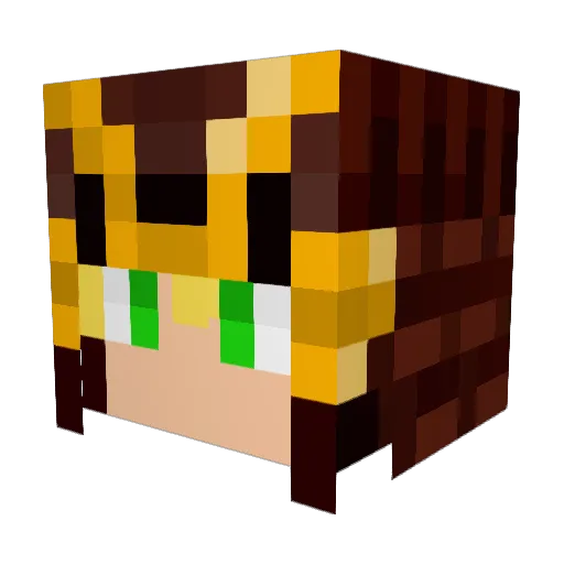 HoldennX Minecraft avatar head, 3D render