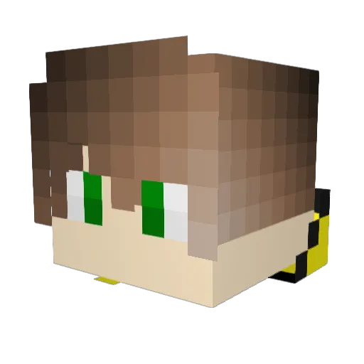 Holder4 Minecraft avatar head, 3D render