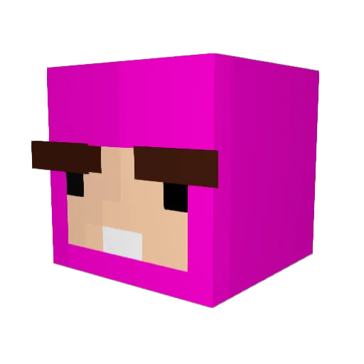 HoldyMoldy69 Minecraft avatar head, 3D render